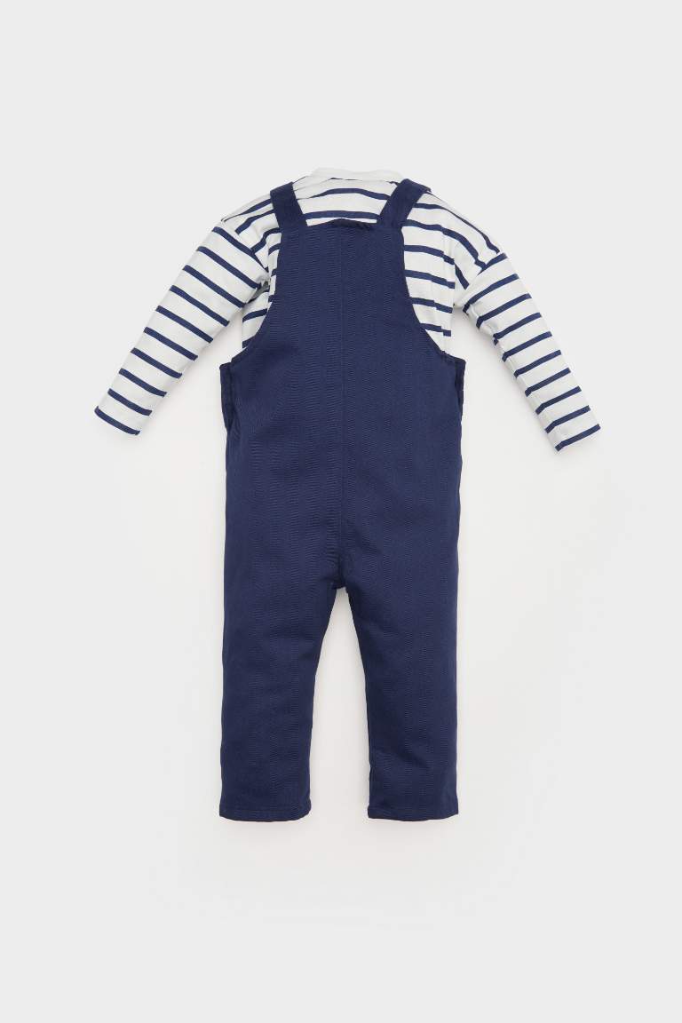 Baby Boy Striped Long Sleeve T-Shirt Jumpsuit 2 Piece Set