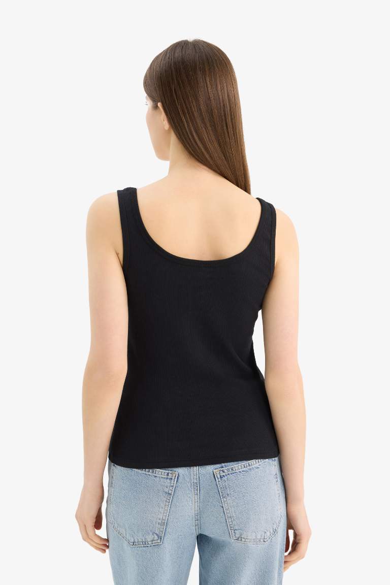 Slim Fit Camisole Square Collar Tank Top