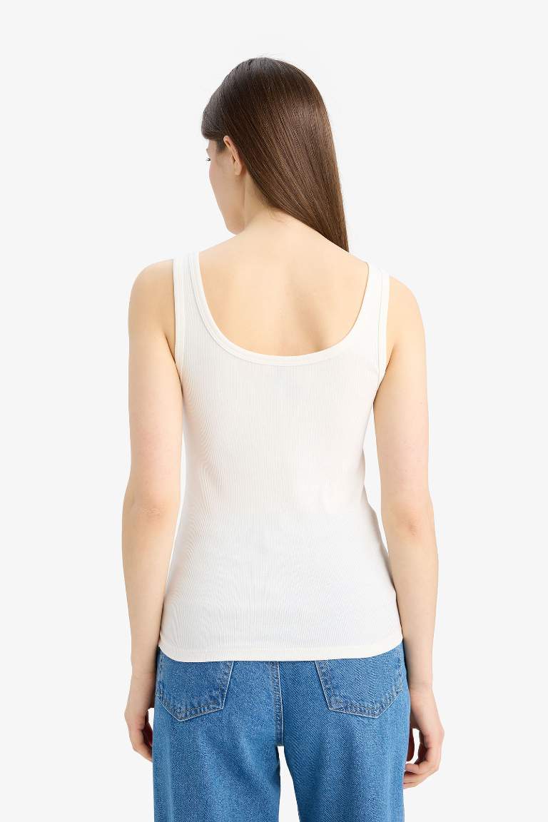 Slim Fit Camisole Square Collar Tank Top