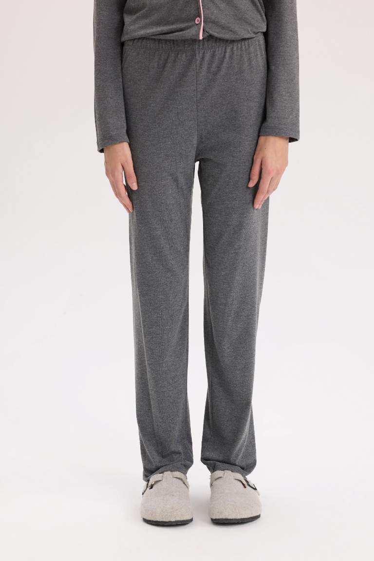 Pijama Takımı Regular Fit Uzun Kollu Üst Uzun Alt-Fall in Love