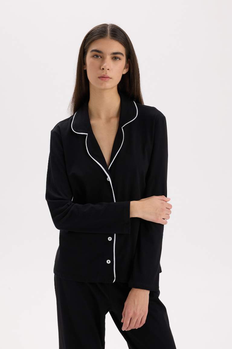 Pijama Takımı Regular Fit Uzun Kollu Üst Uzun Altı-Fall in Love