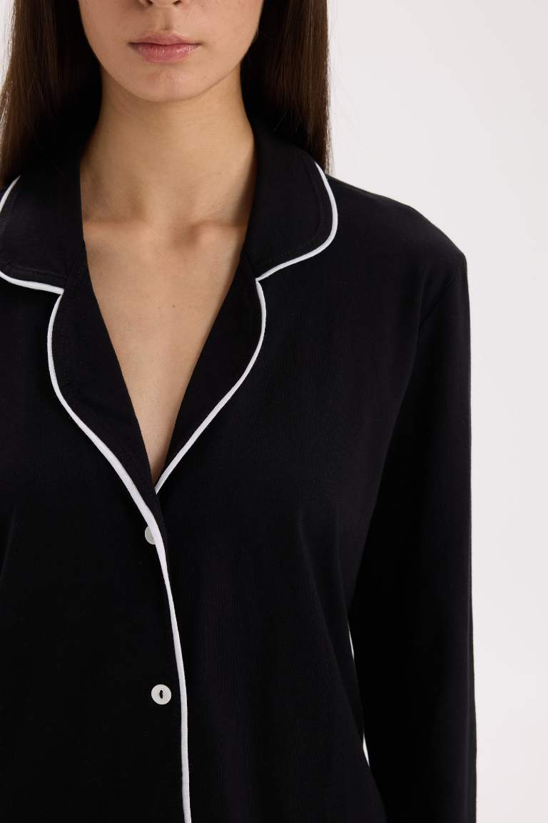 Pijama Takımı Regular Fit Uzun Kollu Üst Uzun Altı-Fall in Love
