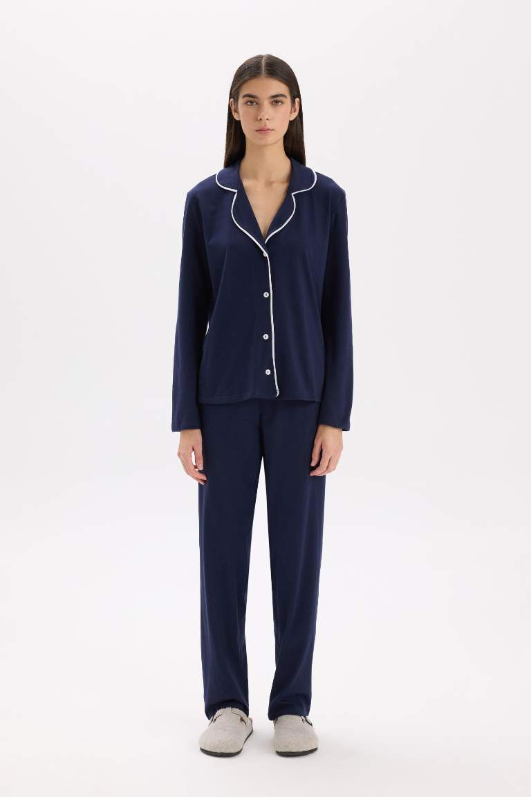 Pijama Takımı Regular Fit Uzun Kollu Üst Uzun Altı-Fall in Love