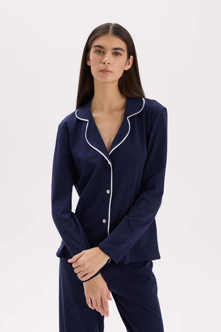 Pijama Takımı Regular Fit Uzun Kollu Üst Uzun Altı-Fall in Love