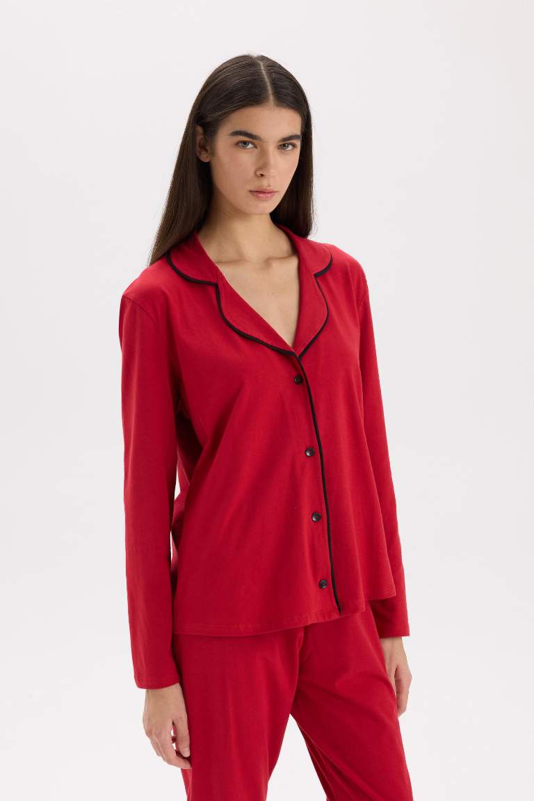Pijama Takımı Regular Fit Uzun Kollu Üst Uzun Altı-Fall in Love