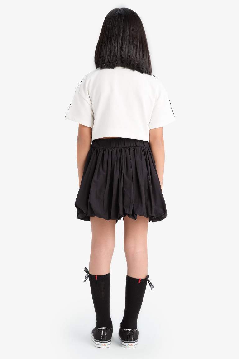 Girl Poplin Balloon Fit Skirt