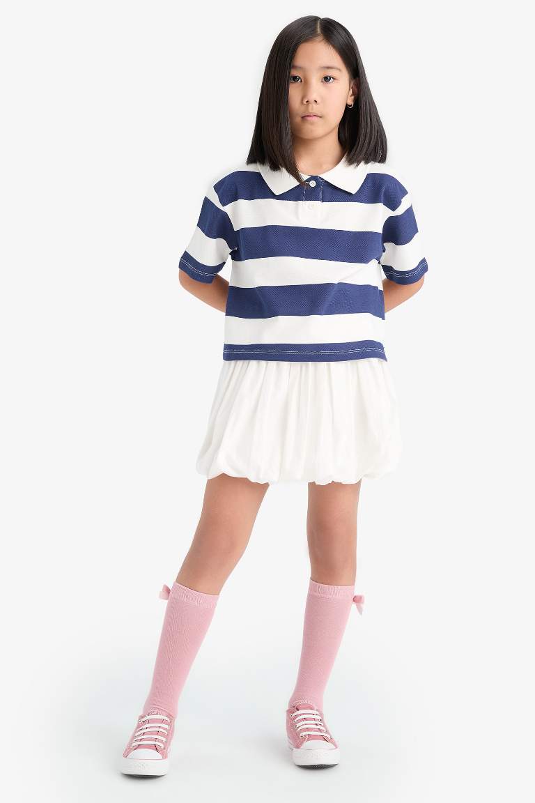 Girl Poplin Balloon Fit Skirt