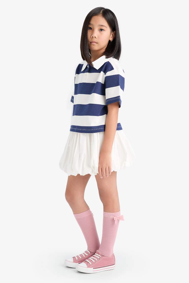 Girl Poplin Balloon Fit Skirt