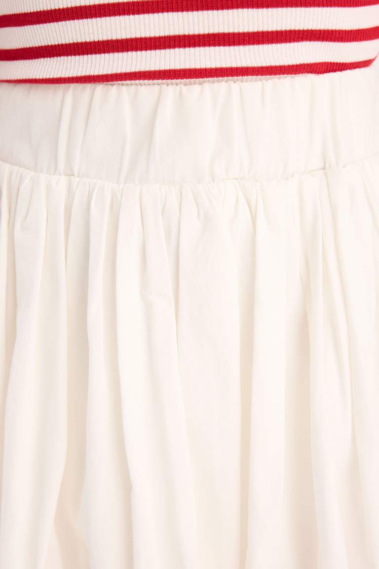 Girl Poplin Balloon Fit Skirt