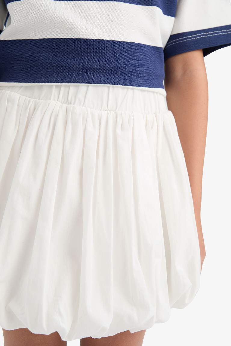 Girl Poplin Balloon Fit Skirt