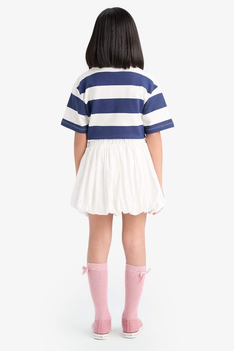 Girl Poplin Balloon Fit Skirt