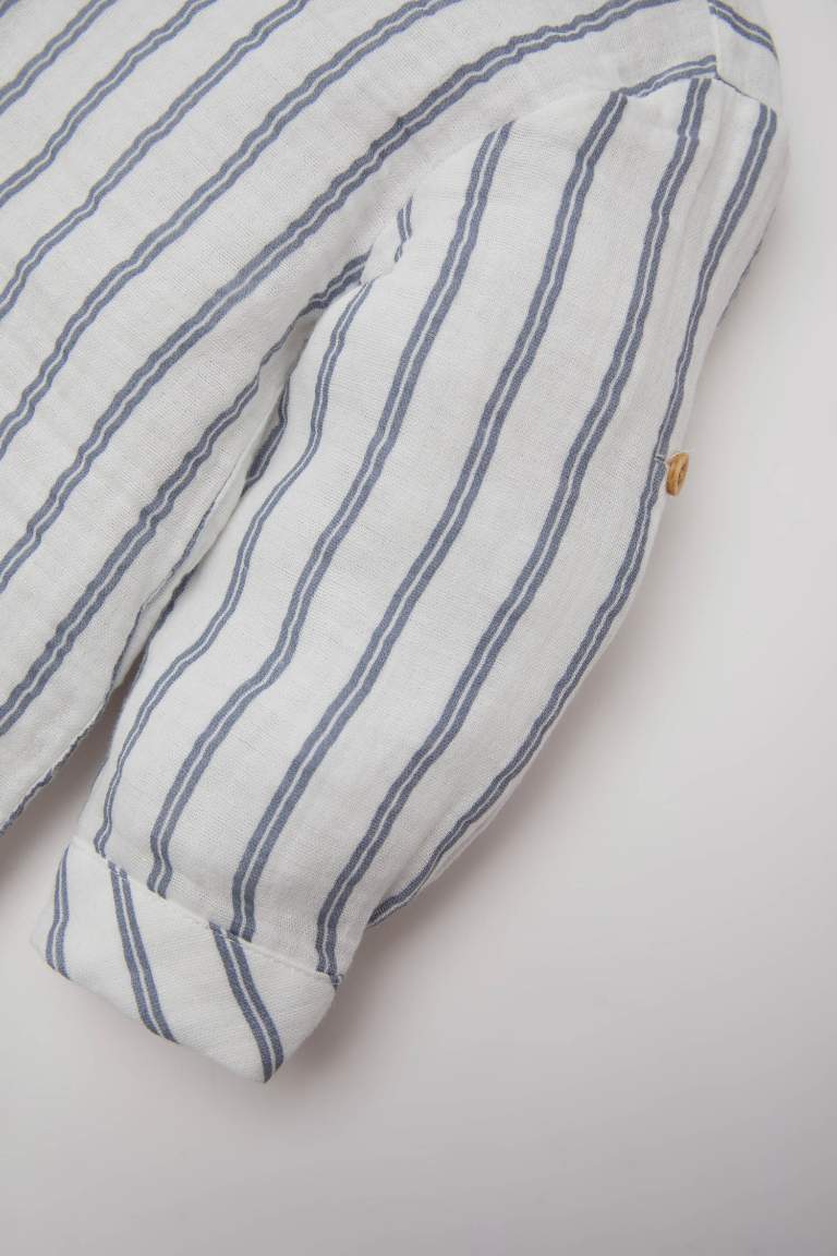 Baby Boy Striped Shirt Bottom 2 Piece Set