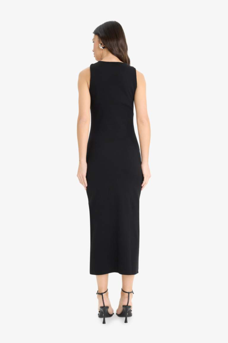 Bodycon Crew Neck Camisole Maxi Dress