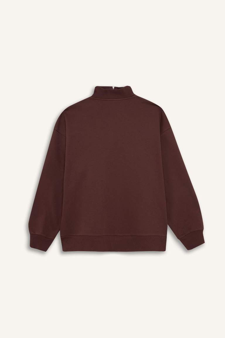 Oversize Fit Basic Sweatshirt