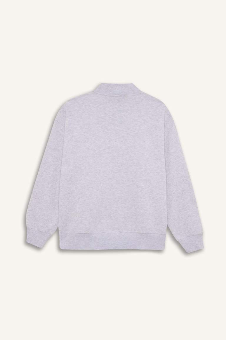 Oversize Fit Basic Sweatshirt