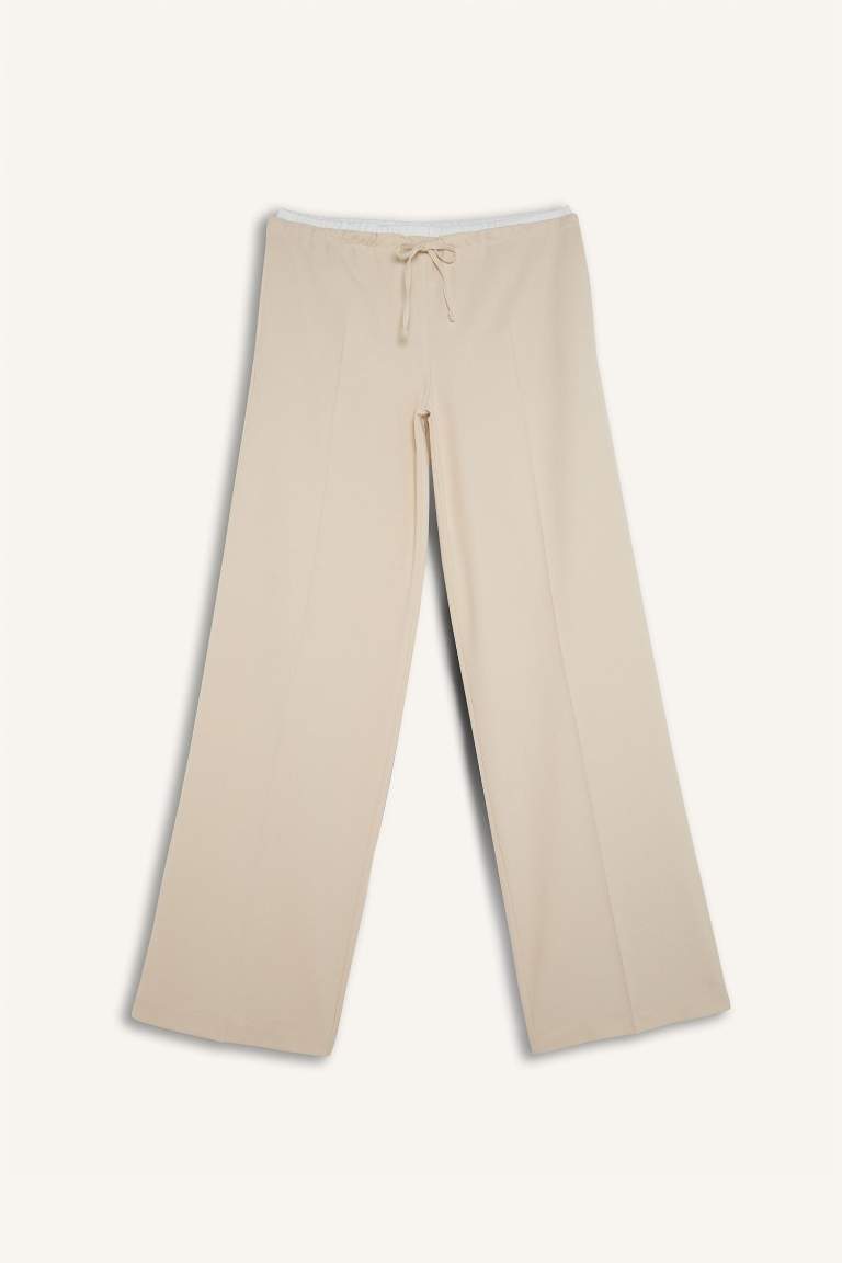 Wide Leg Normal Waist Trousers