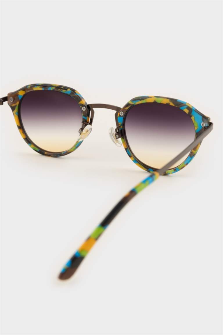 Erkek Oval Metal Güneş Gözlüğü