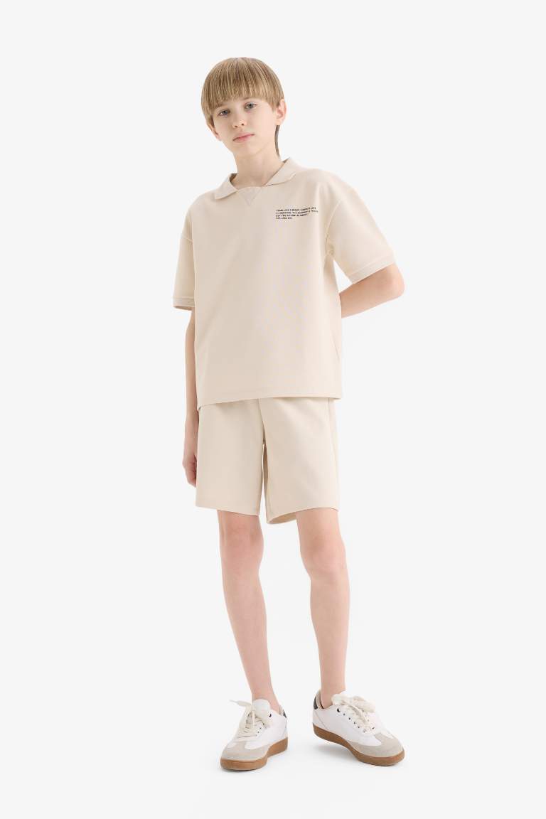 Boy Printed T-Shirt Shorts 2 Piece Set