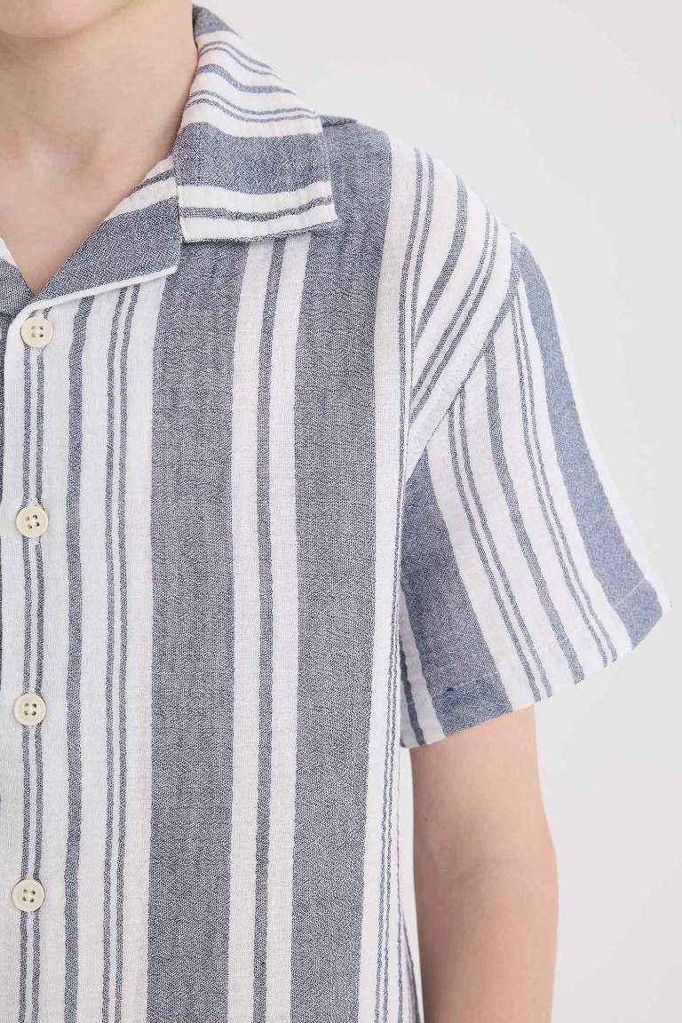 Boy Oversize Fit Polo Neck Short Sleeve Shirt