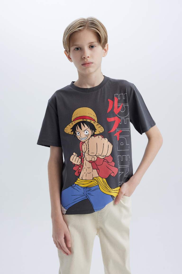 Boy One Piece Crew Neck Short Sleeve T-Shirt