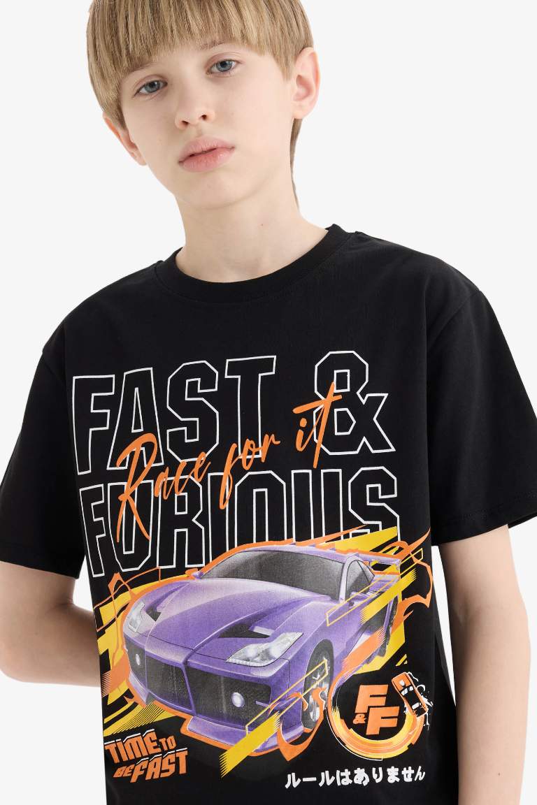 Boy Fast & Furious New Regular Fit Crew Neck T-shirt