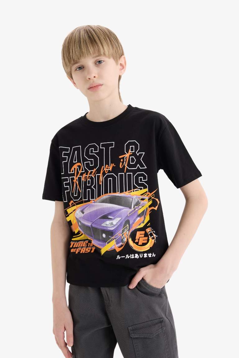 Boy Fast & Furious New Regular Fit Crew Neck T-shirt