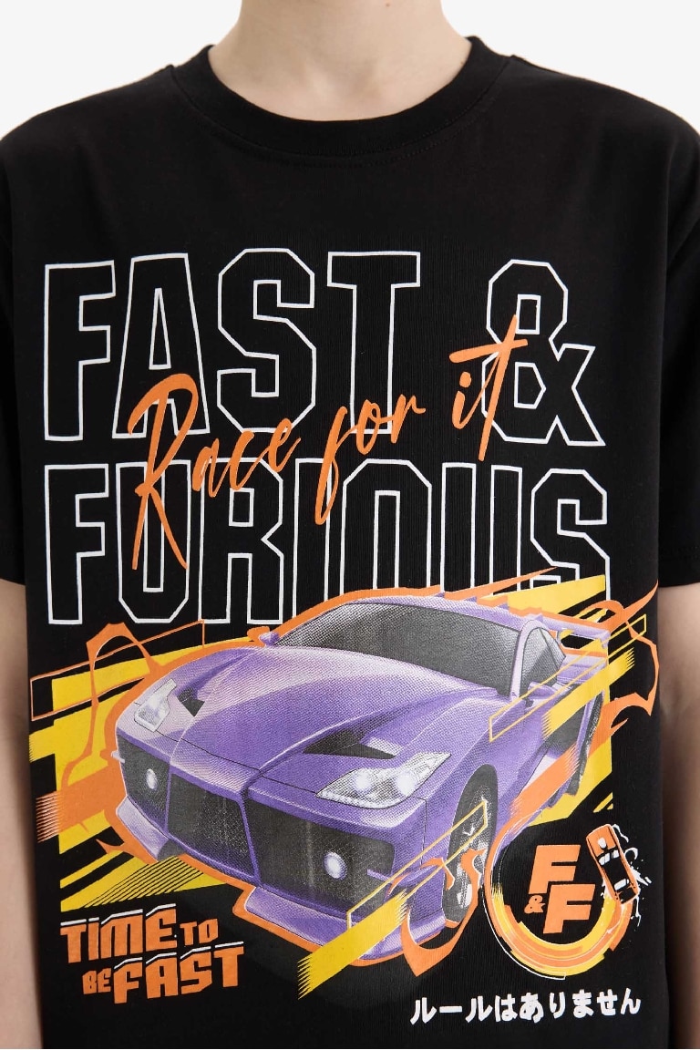 Boy Fast & Furious New Regular Fit Crew Neck T-shirt