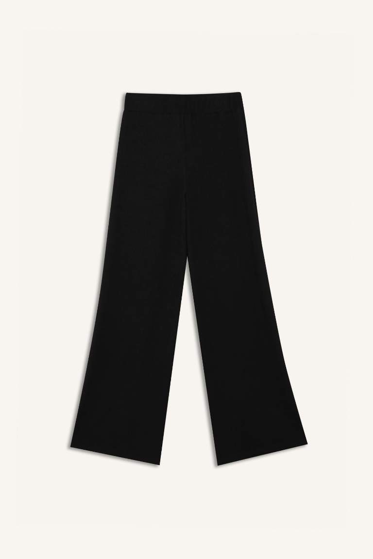 Basic Crepe Wide Leg Trousers