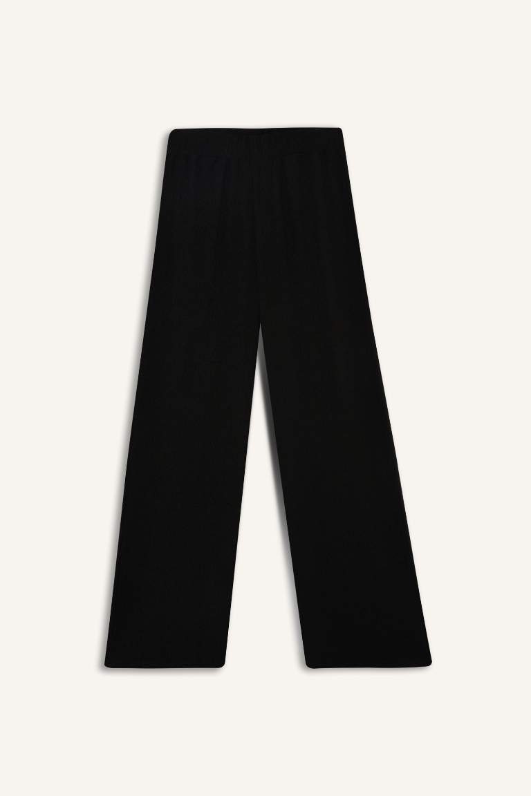 Basic Crepe Wide Leg Trousers