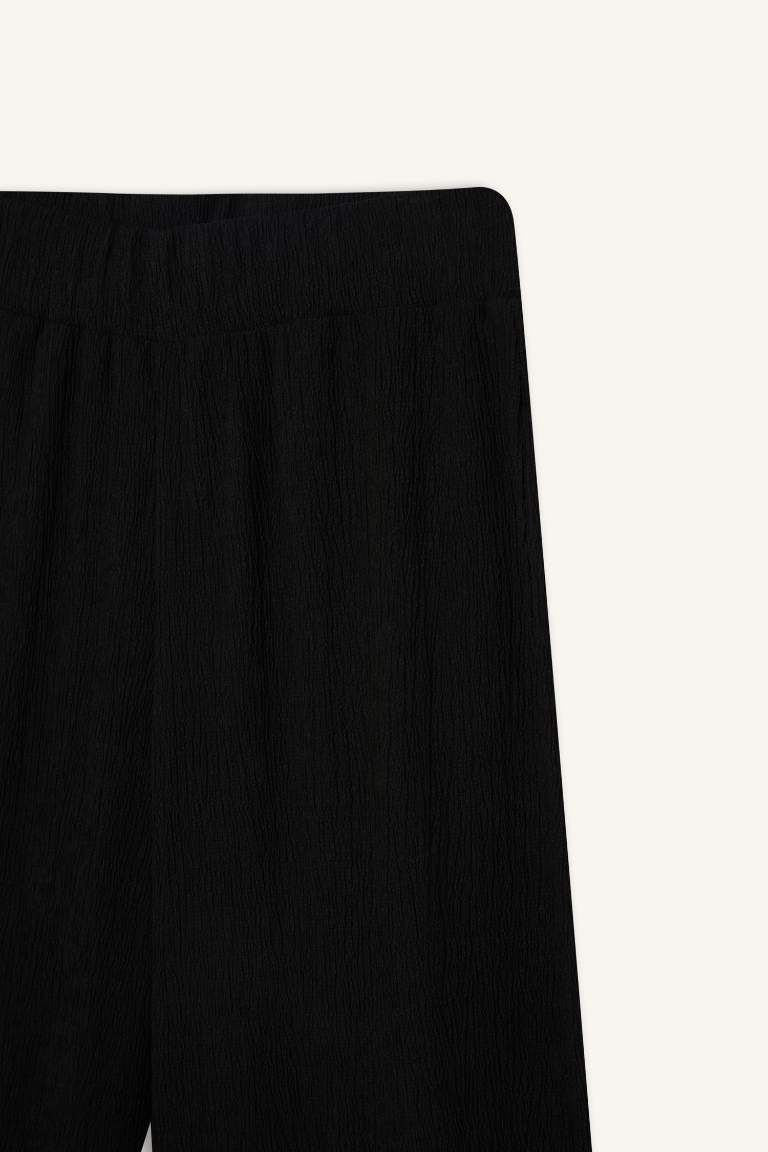 Basic Crepe Wide Leg Trousers