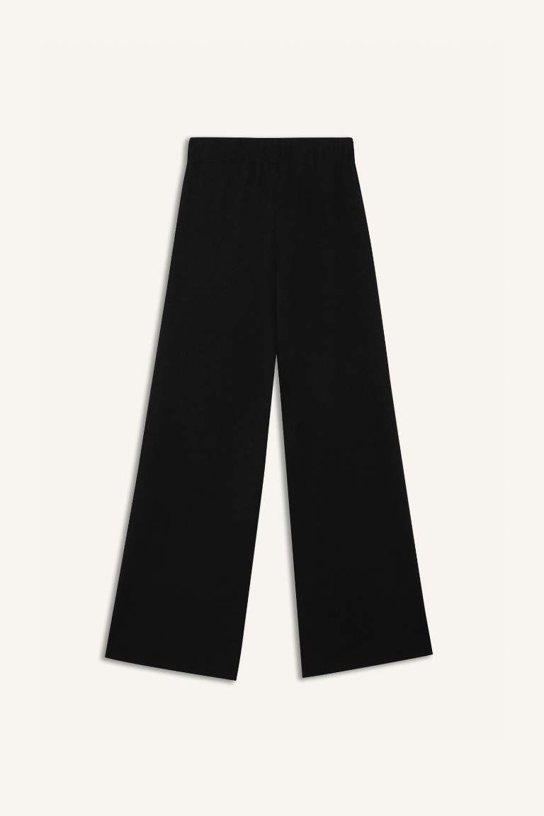 Basic Crepe Wide Leg Trousers