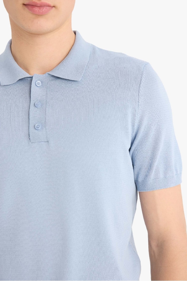 Standard Fit Knitwear Polo T-Shirt