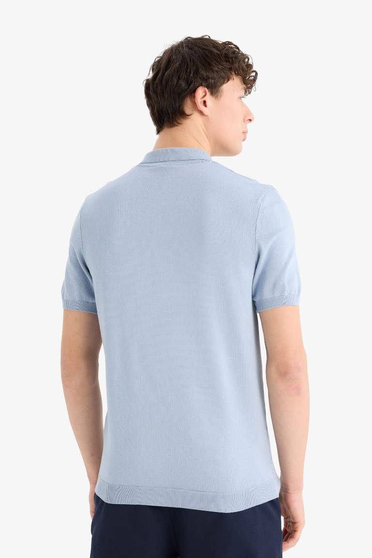 Standard Fit Knitwear Polo T-Shirt