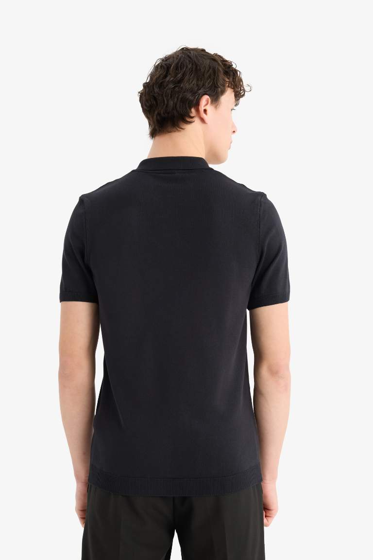 Standard Fit Knitwear Polo T-Shirt