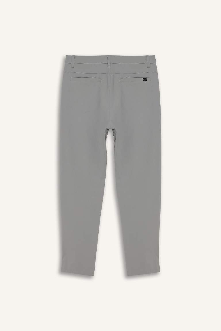 DeFactoFit Slim Fit Dar Kesim Standart Paça Dokuma Sporcu Pantolon