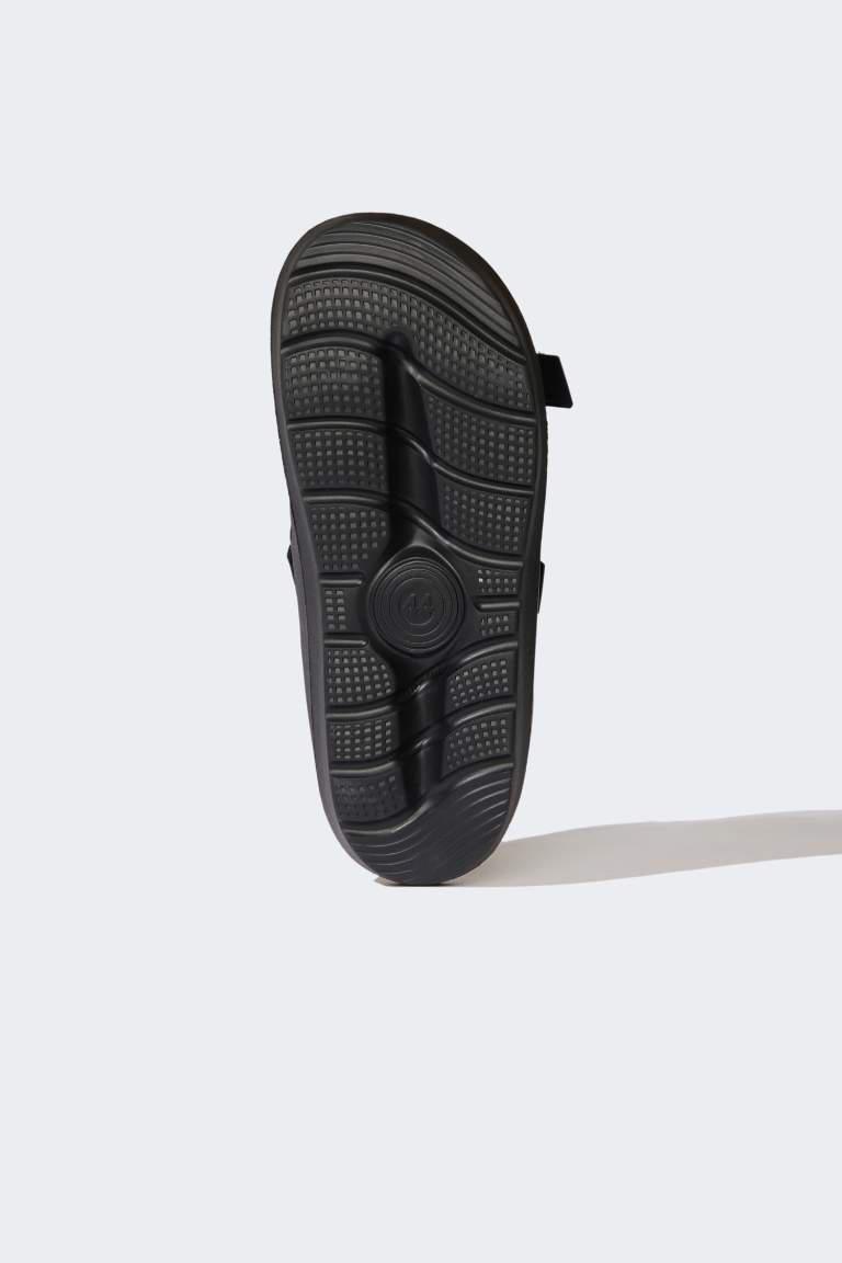 Man Flat Sole Double Band Eva Slippers