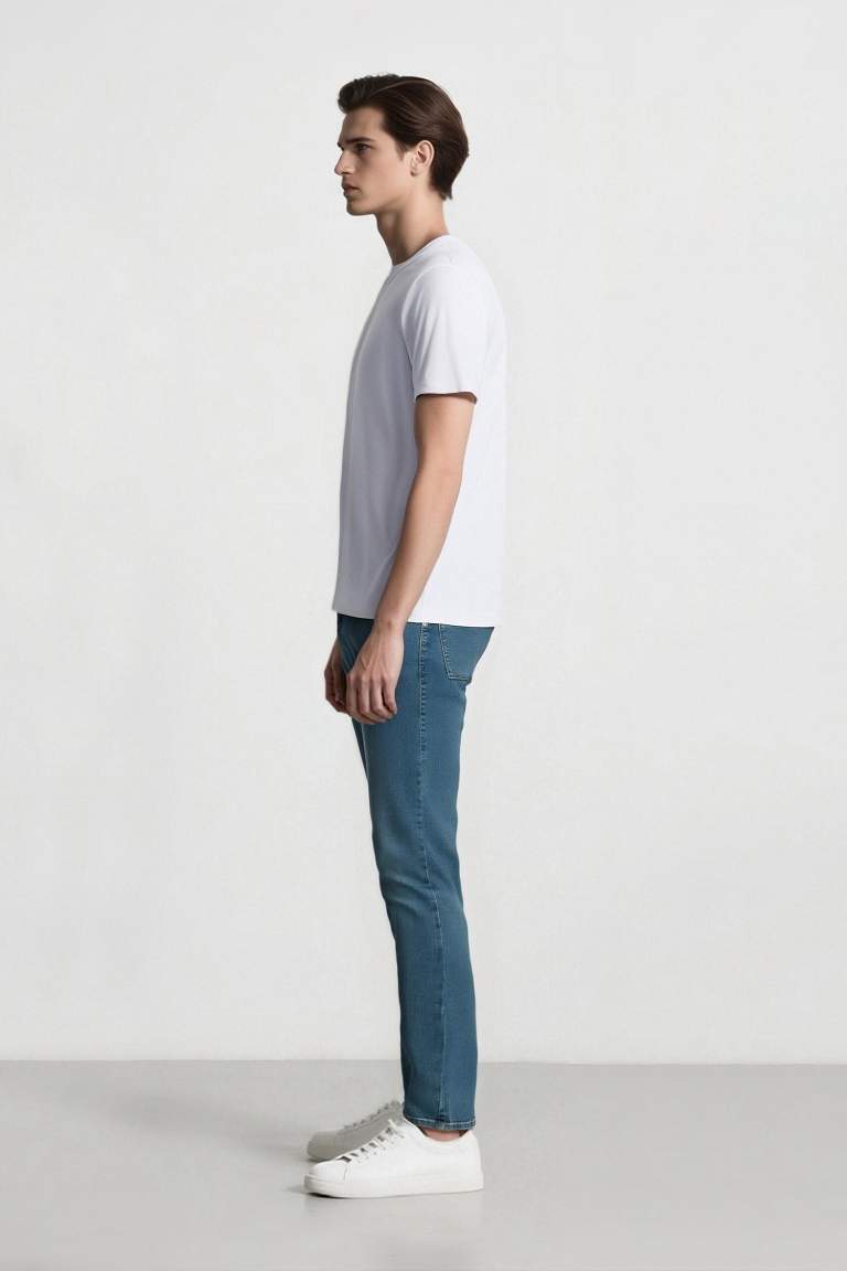 Pedro Slim Fit Dar Kalıp Normal Bel Dar Paça Jean Pantolon
