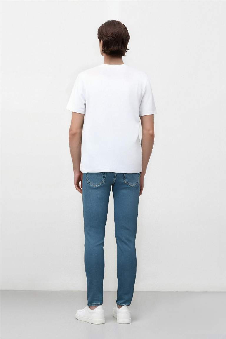 Pedro Slim Fit Dar Kalıp Normal Bel Dar Paça Jean Pantolon