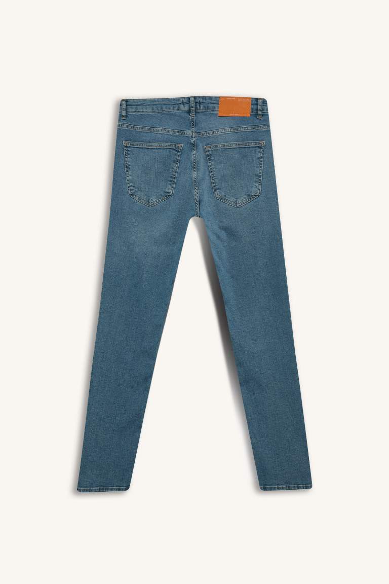 Pedro Slim Fit Dar Kalıp Normal Bel Dar Paça Jean Pantolon