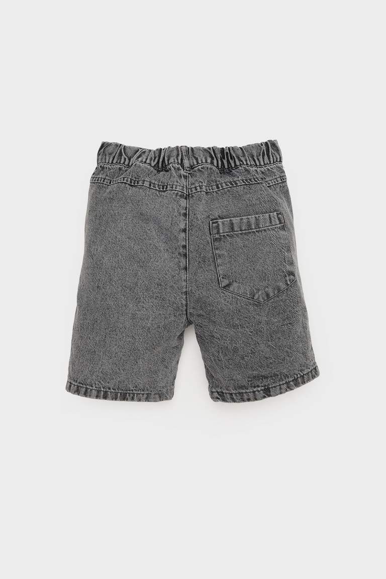 Baby Boy Basic Flexible Waist Jean Shorts