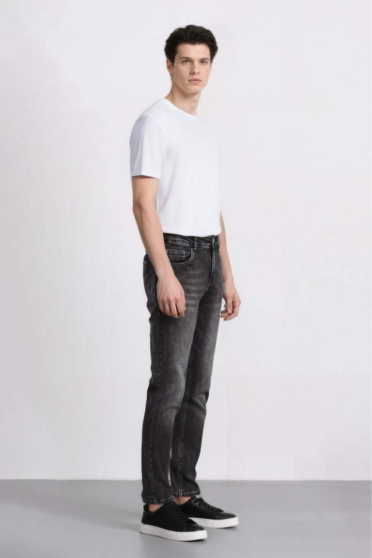 Carlo Skinny Fit Ekstra Dar Kalıp Normal Bel Ekstra Dar Paça Jean Pantolon