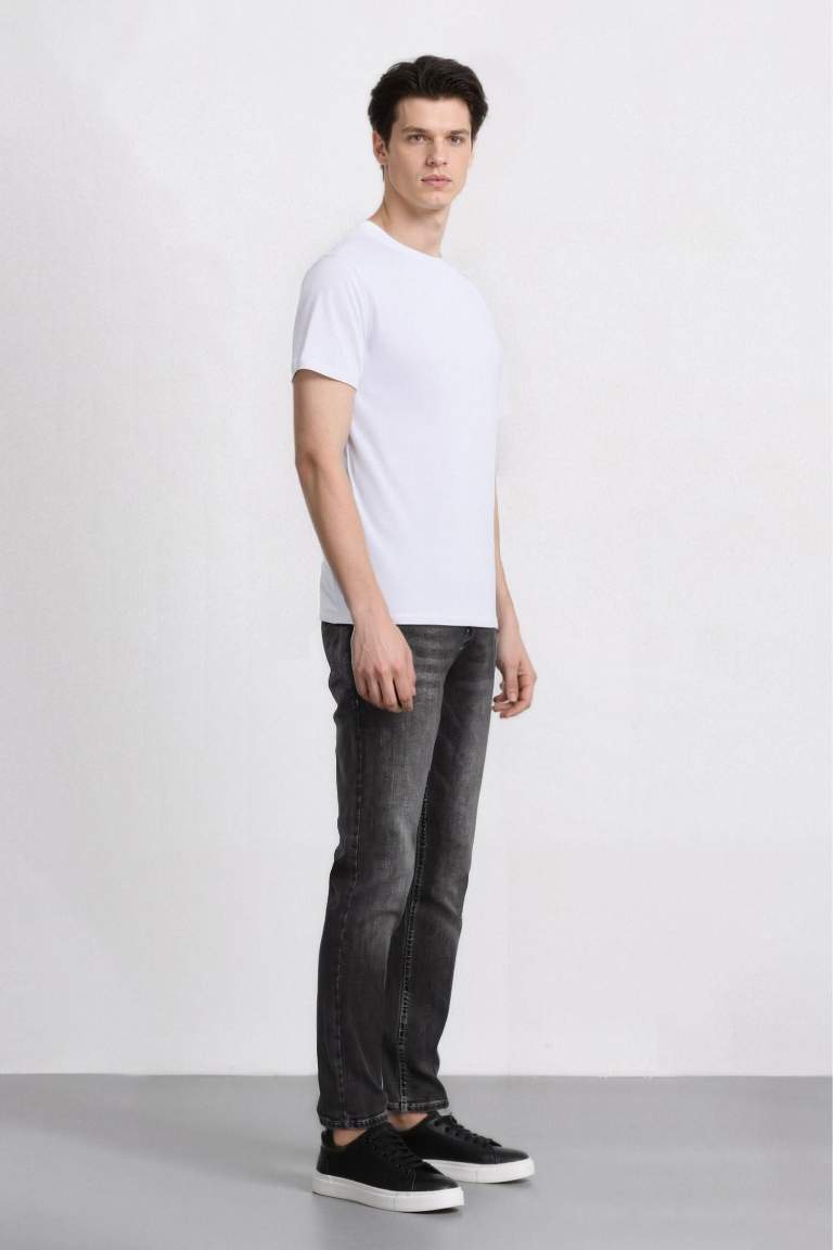 Carlo Skinny Fit Ekstra Dar Kalıp Normal Bel Ekstra Dar Paça Jean Pantolon