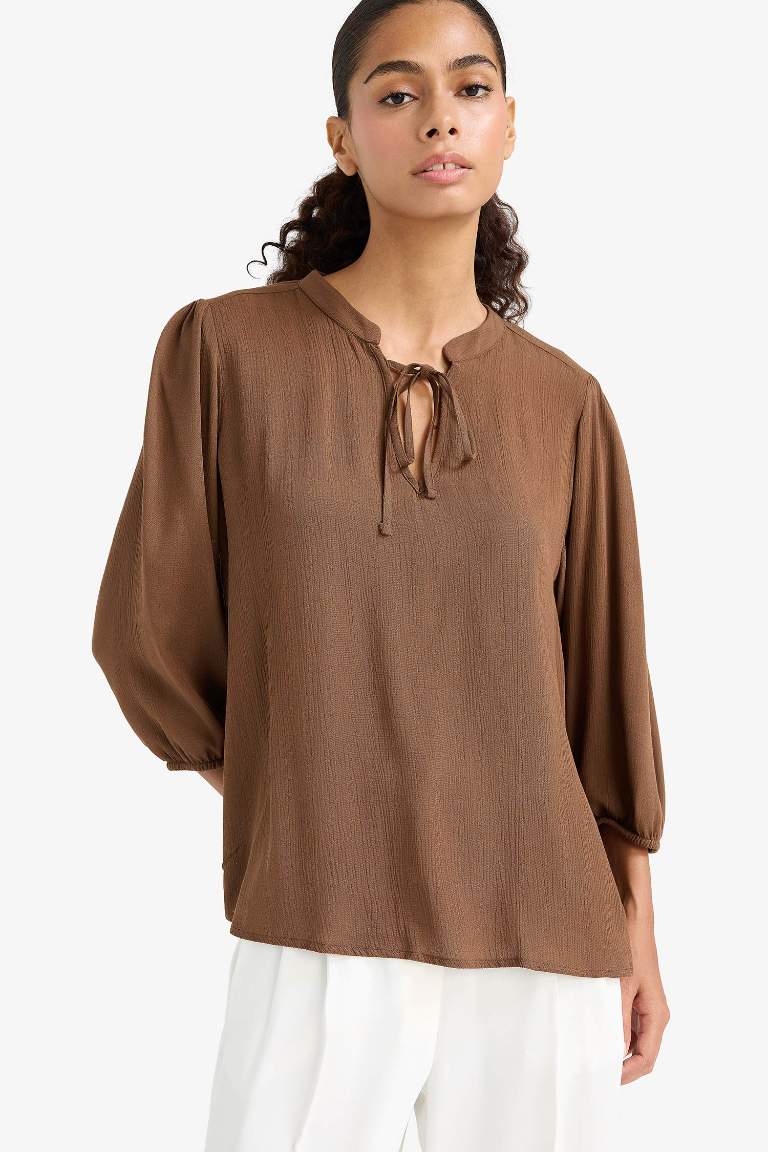 Regular Fit Long Sleeve Blouse