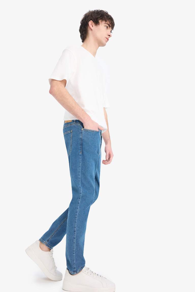 Carlo Skinny Fit Ekstra Dar Kalıp Normal Bel Ekstra Dar Paça Jean Pantolon