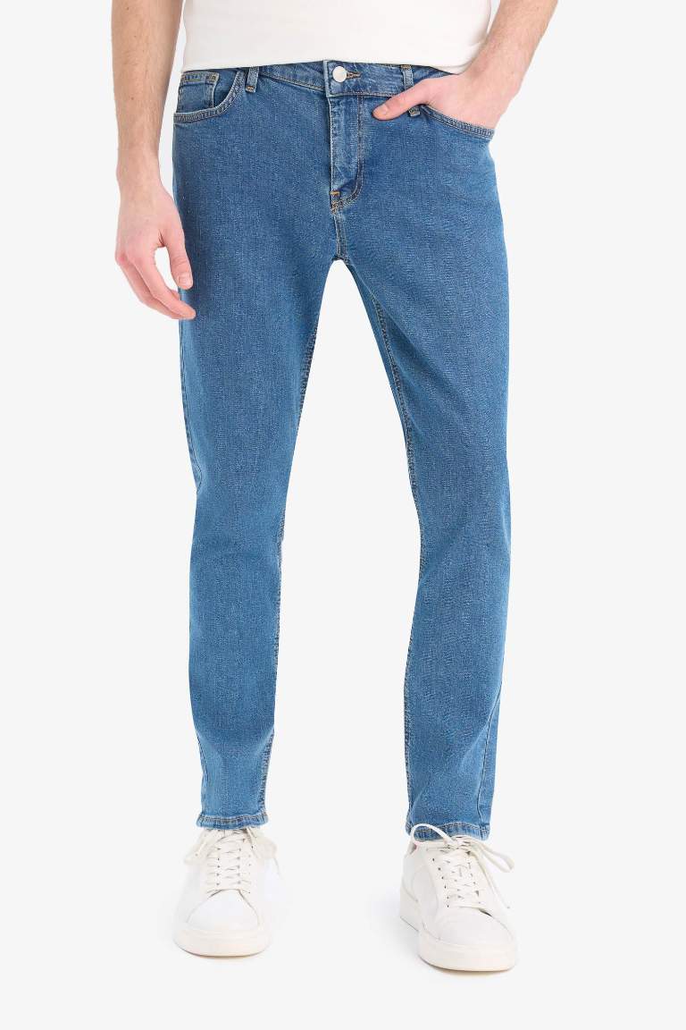 Carlo Skinny Fit Ekstra Dar Kalıp Normal Bel Ekstra Dar Paça Jean Pantolon