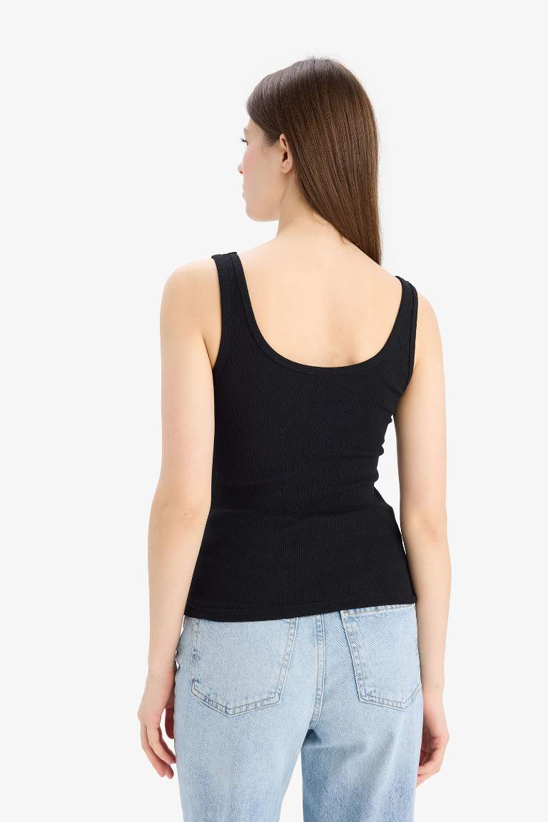 Slim Fit Camisole Square Collar Tank Top