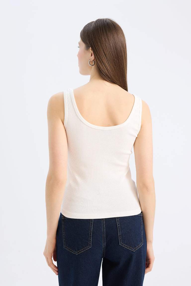 Slim Fit Camisole Square Collar Tank Top