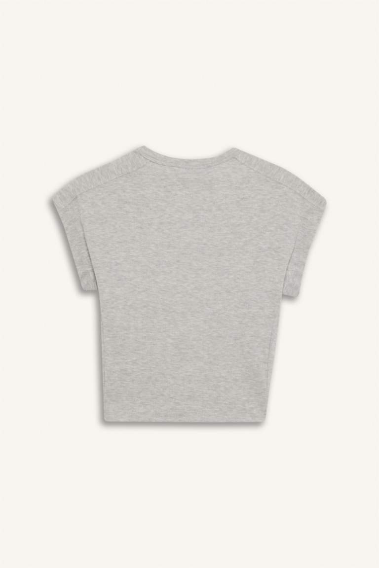 DeFactoFit NBA Los Angeles Lakers Standard Fit Embroidered T-Shirt