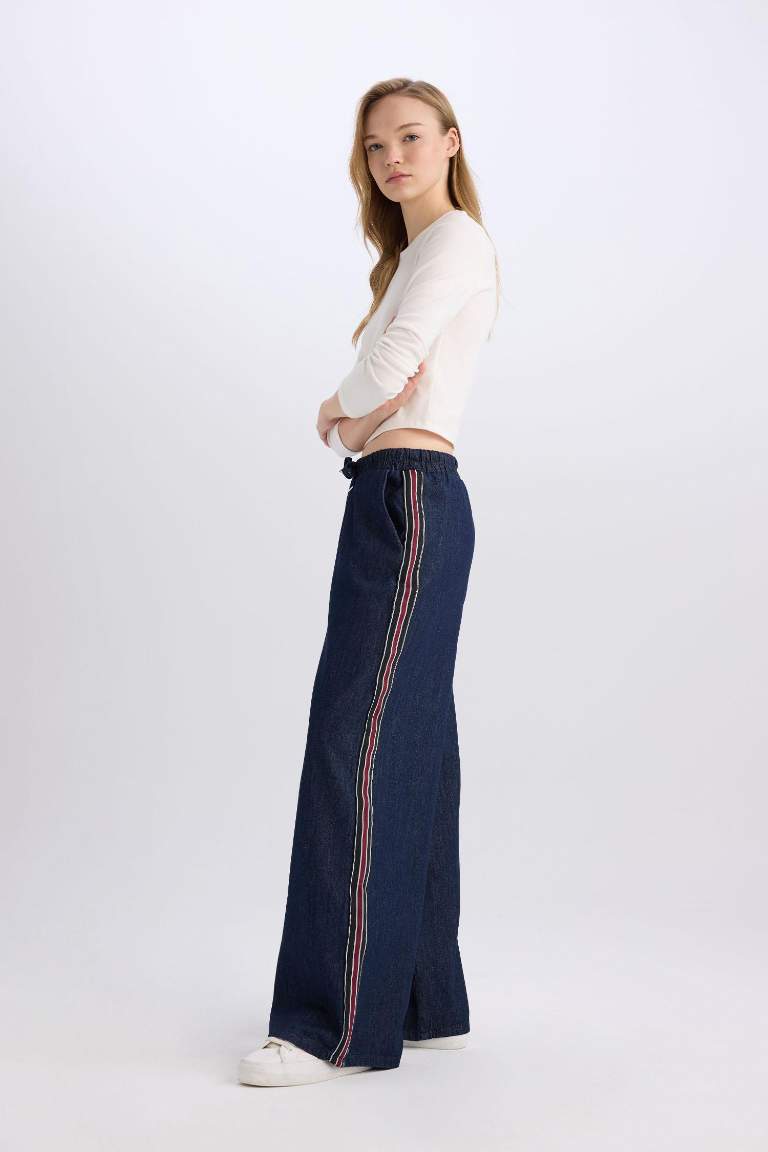 Wide Leg High Waist Long Jeans