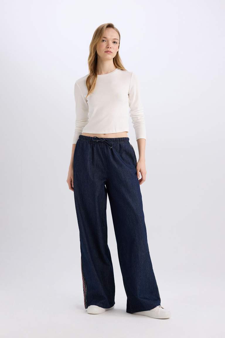 Wide Leg High Waist Long Jeans